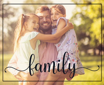 Picture of Family Single Script - 30x40